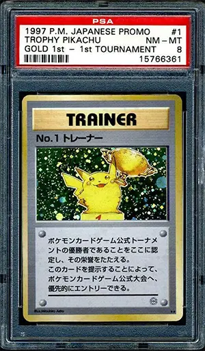1997 Japanese Gold First Place Trophy Pikachu
